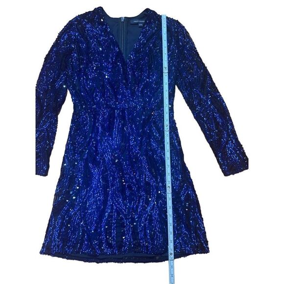 French Connection Deniz Embellished Mini Dress in color Surf The Web sz 6 - Picture 9 of 15